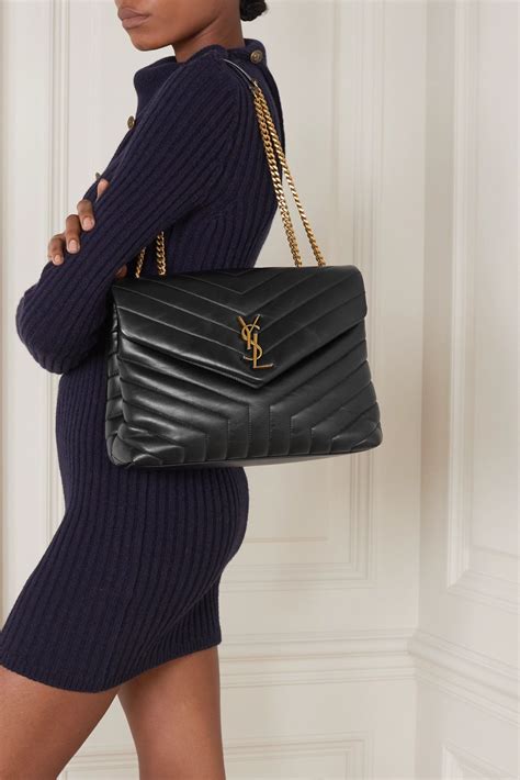 saint laurent loulou monogram ysl medium chain shoulder bag|LOULOU MEDIUM IN QUILTED LEATHER .